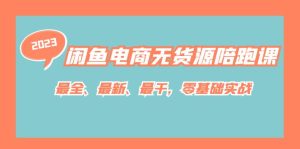 闲鱼电商无货源陪跑课，最全、最新、最干，零基础实战！
