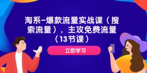 淘系-爆款流量实战课（搜索流量），主攻免费流量（14节课）