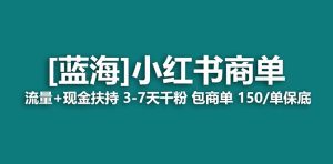 【蓝海项目】小红书商单！长期稳定 7天变现 商单一口价包分配 轻松月入过万