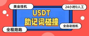 【高端精品】外面收费2980的USDT助记词碰撞项目，单窗口月利润可达1000+可无限放大【挂机脚本+包回收】